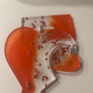 Resin Epoxy photo frame Mother’s  heart